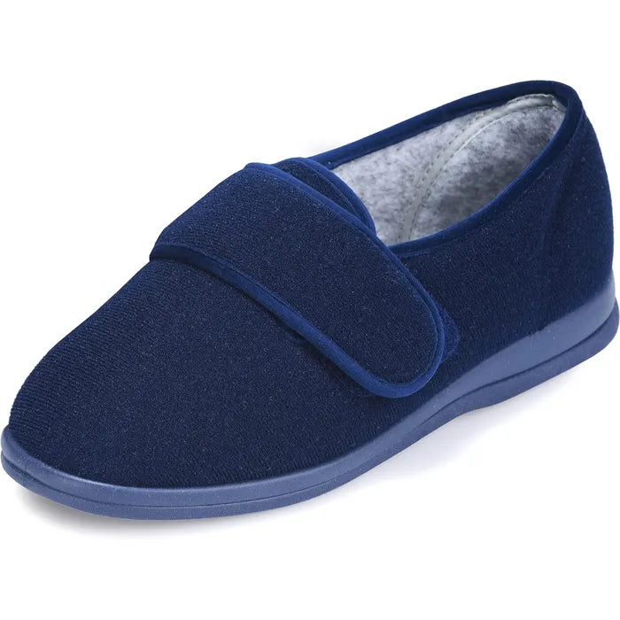 Holly Single Slipper Navy - Left Foot