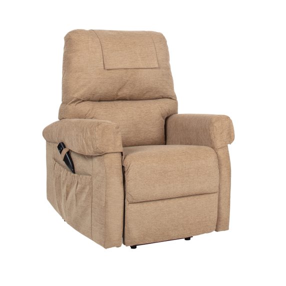 Ohio Riser Recliner in Caramel - upright