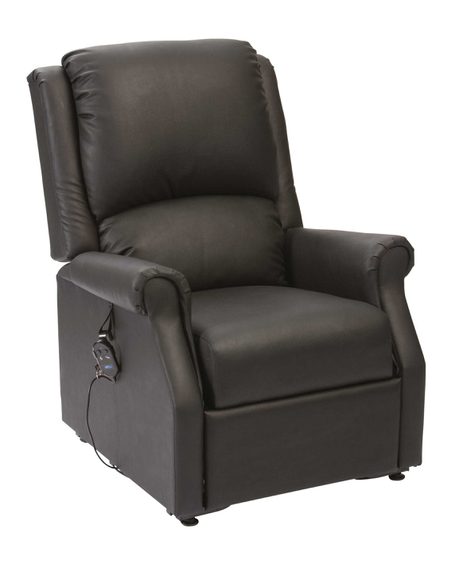 Chicago Petite Riser Recliner in Black