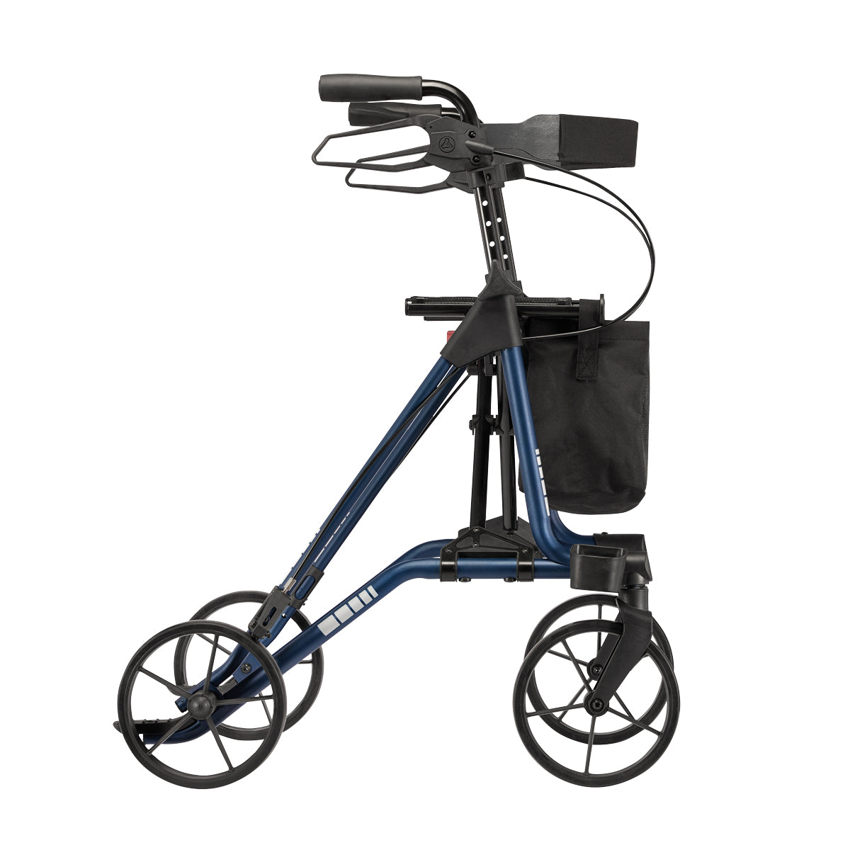 Dietz TAiMA M-E rollator in Ocean Blue, side view