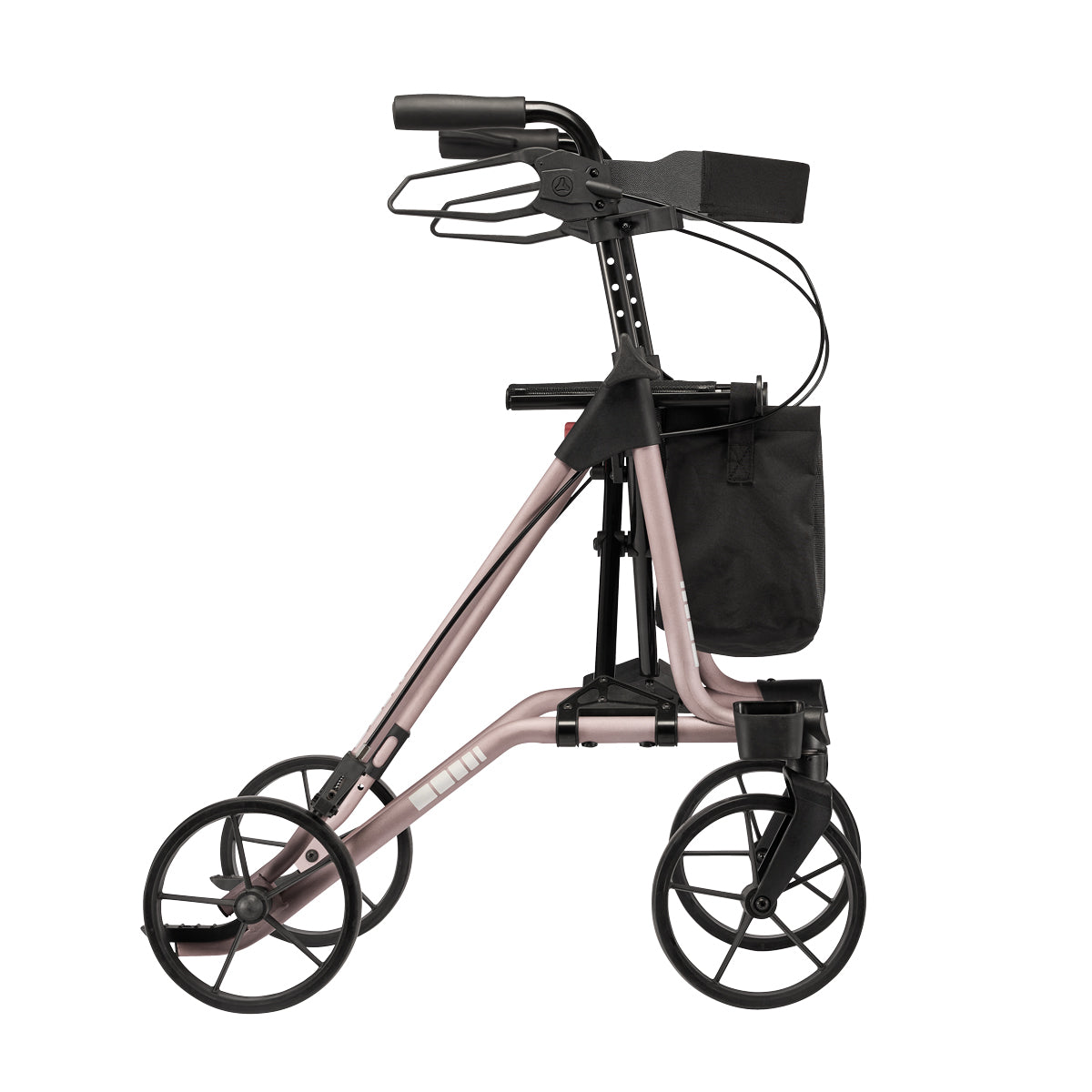 Dietz TAiMA M-E rollator in Terrarosa, side view
