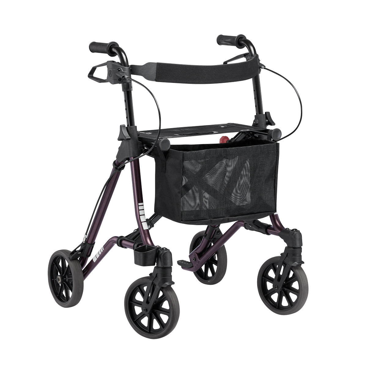 Dietz TAiMA M2 lightweight rollator in copper red, front three-quarter view