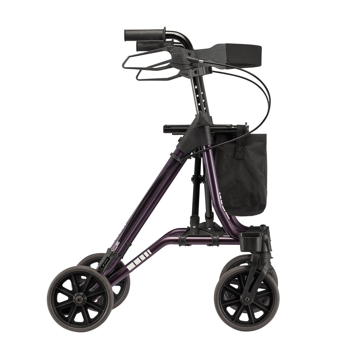 Dietz TAiMA M2 lightweight rollator in copper red, side view