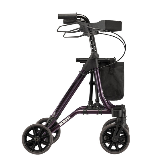 Dietz TAiMA M2 lightweight rollator in copper red, side view