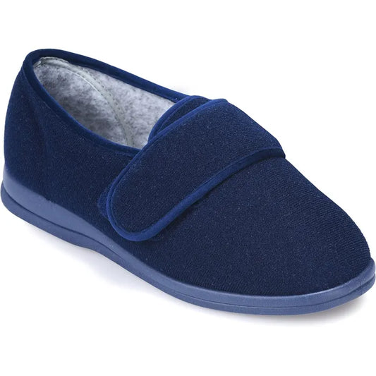 Holly Single Slipper Navy - Right Foot
