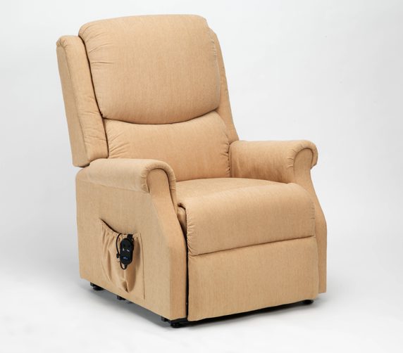 Drive Indiana Single Motor Riser Recliner in Biscuit