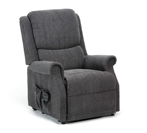 Drive Indiana Single Motor Riser Recliner in Charcoal