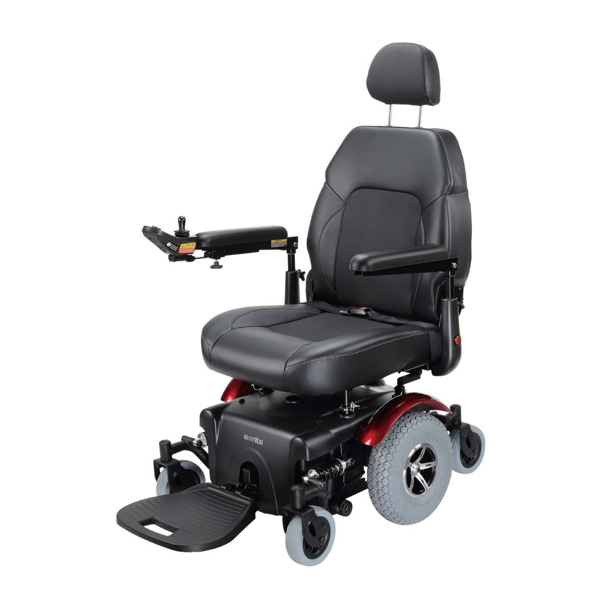 Merits Vision Super Heavy Duty Powerchair in red
