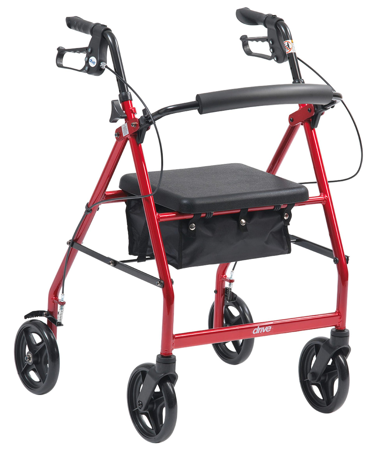Drive Aluminium Lightweight Indoor Rollator - Red