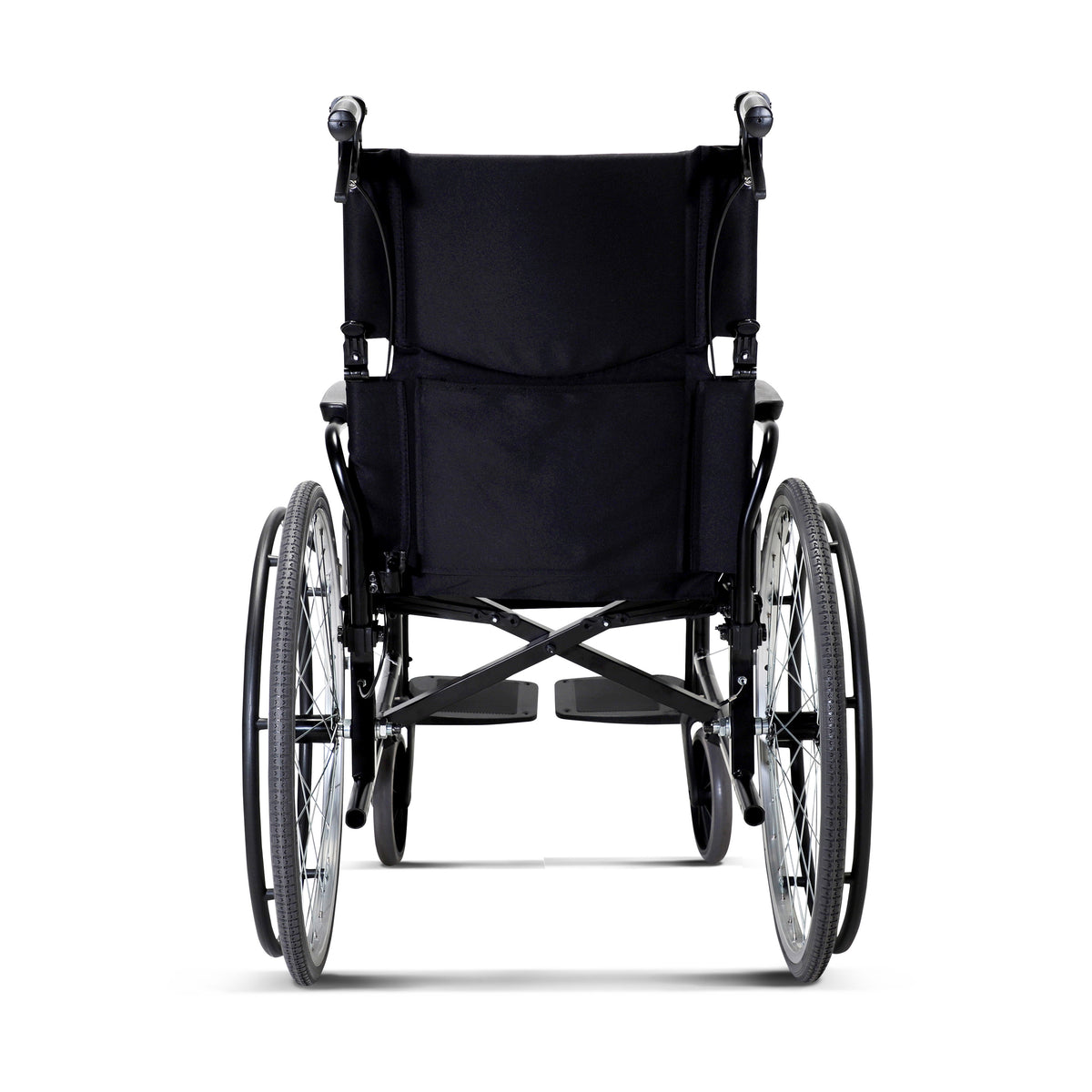 Karma Agile self-propel wheelchair, rear view