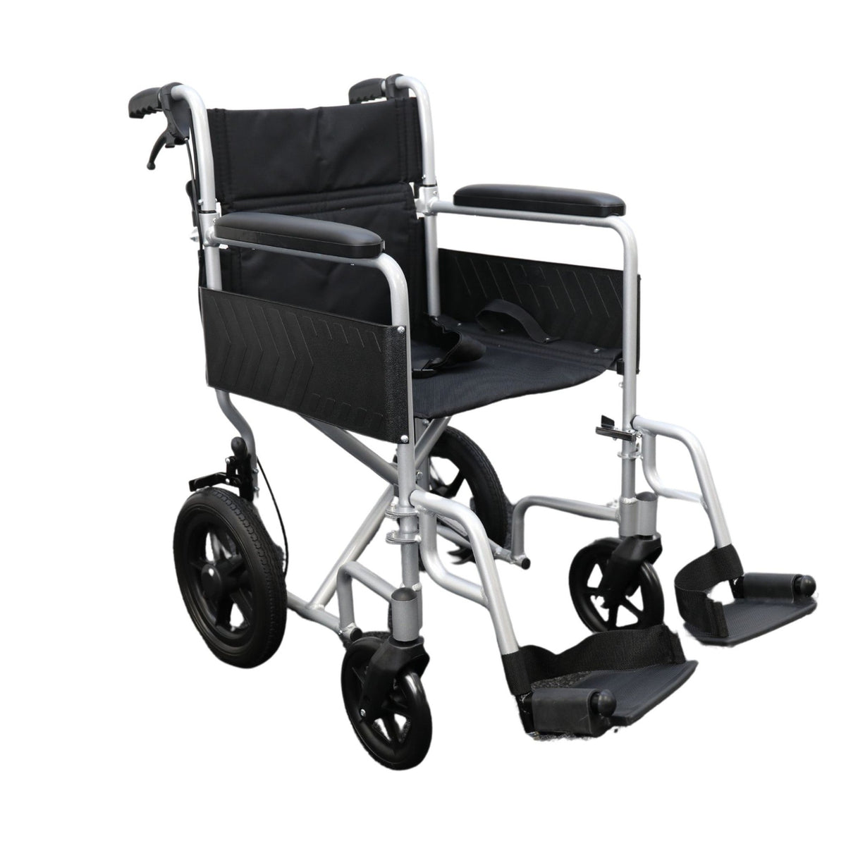 Karma i-Lite transit wheelchair, silver frame