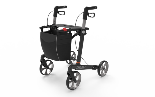 Rehasense Athlon SL Carbon Rollator - Carbon Black Medium 55 cm