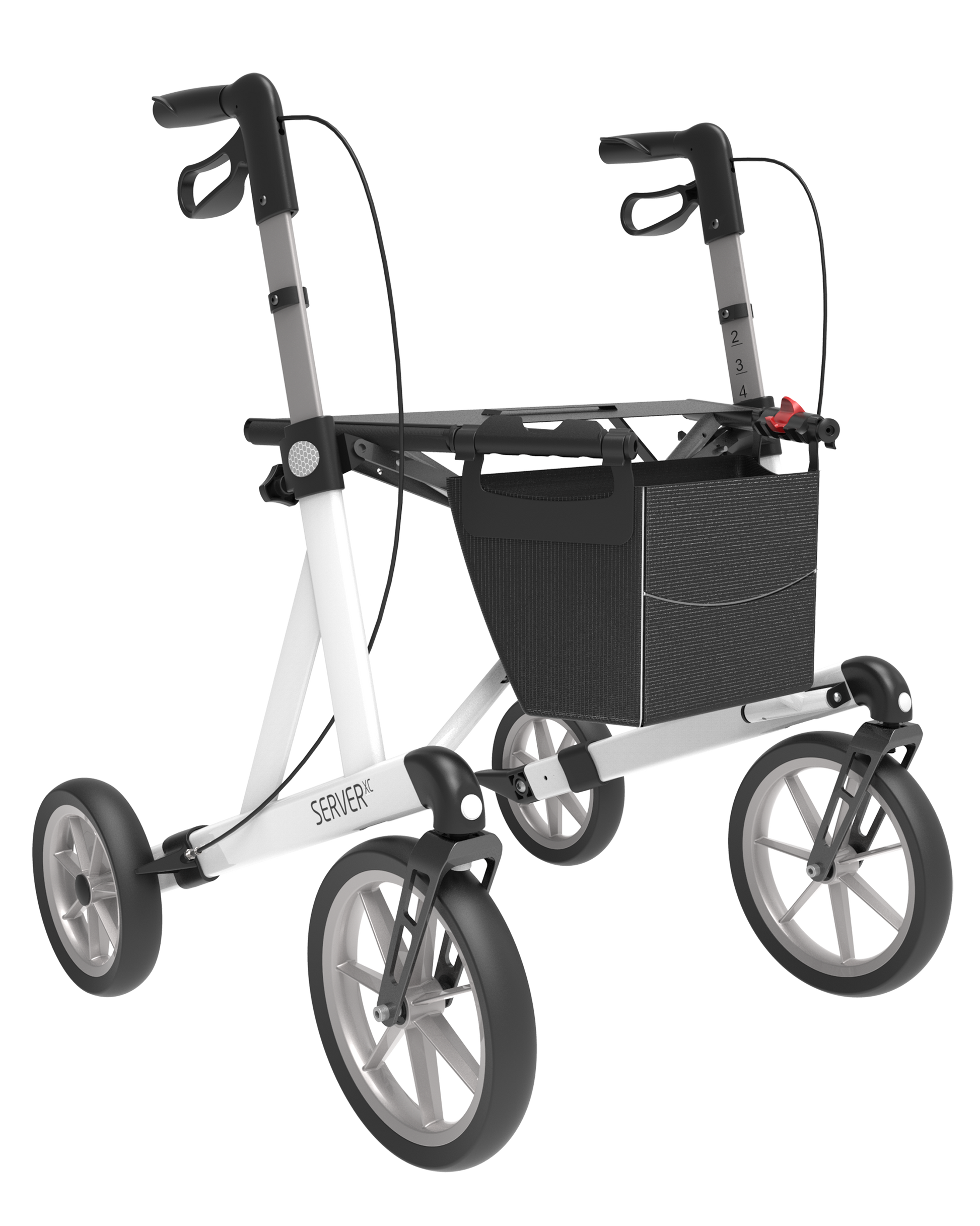 Rehasense Explorer Outdoor Rollator - Black Large 62 cm