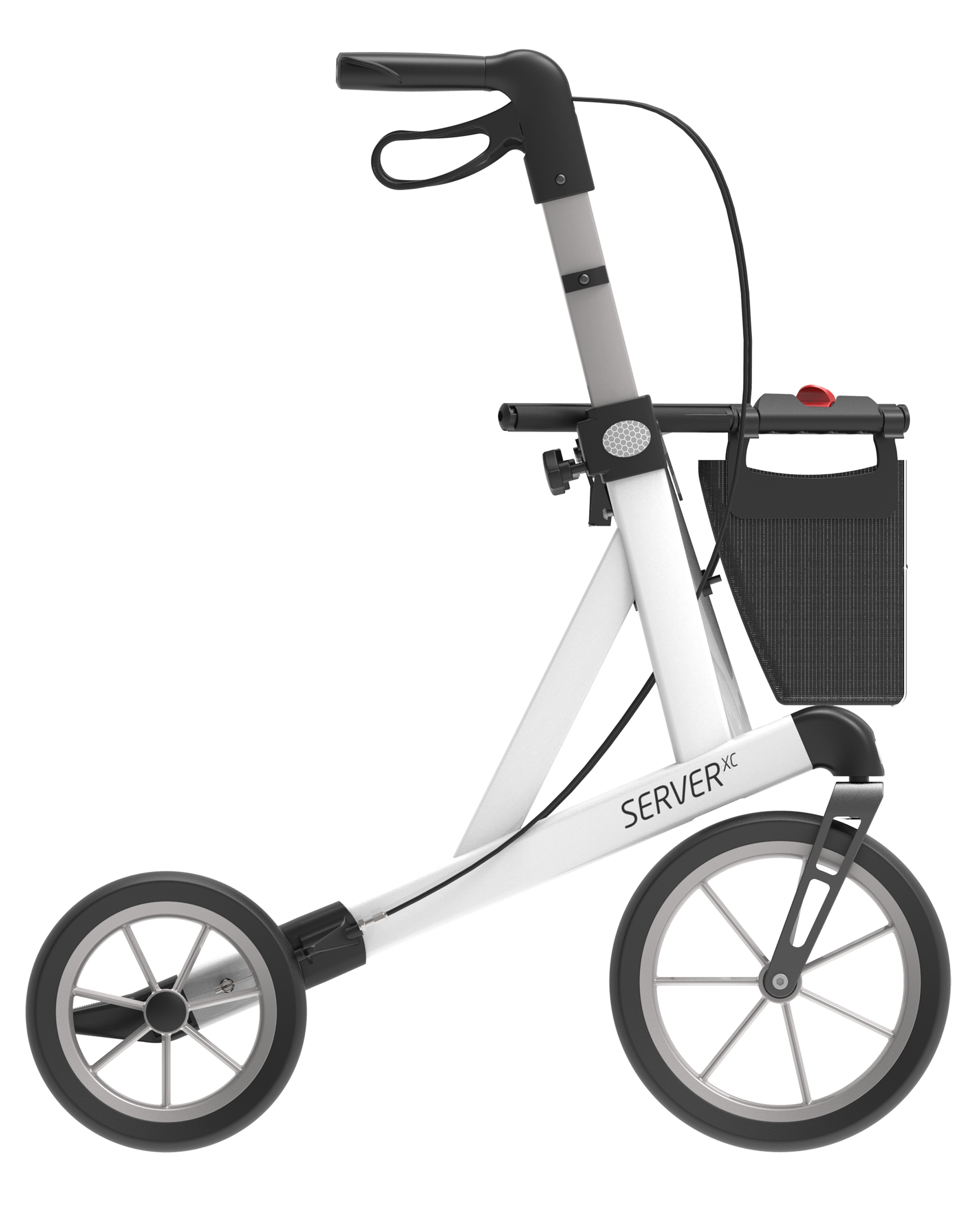 Rehasense Explorer Outdoor Rollator - Black Large 62 cm