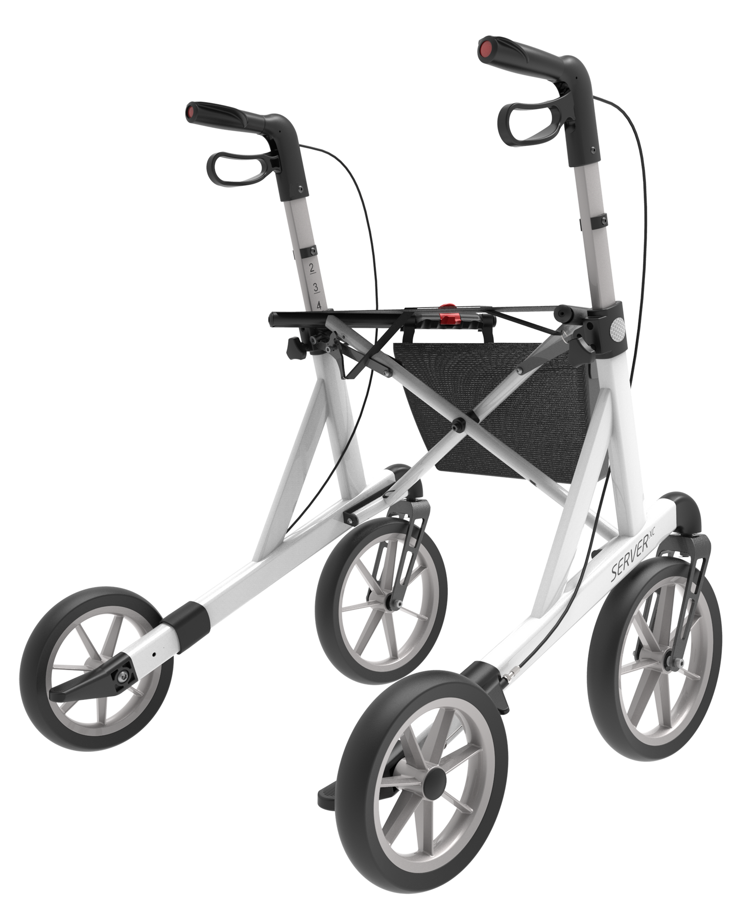Rehasense Explorer Outdoor Rollator - Black Medium 53 cm