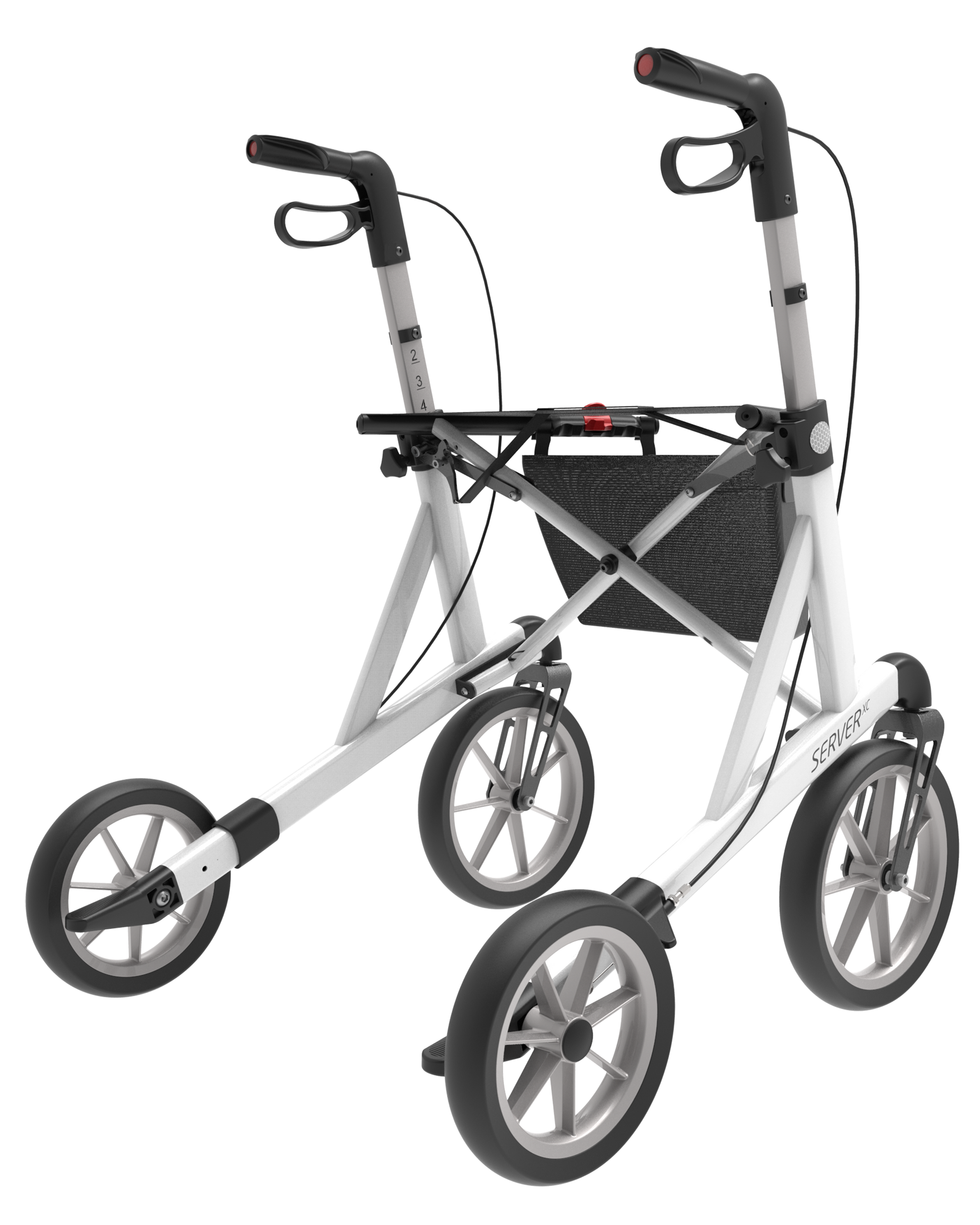 Rehasense Explorer Outdoor Rollator - Black Medium 53 cm