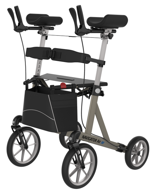 Rehasense Navigator Air Outdoor Forearm Walker - Champagne Large 62 cm