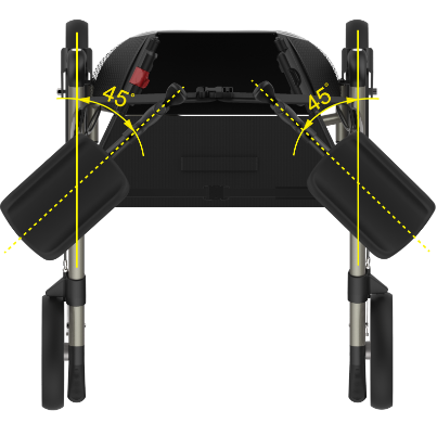 Rehasense Navigator Air Outdoor Forearm Walker - Champagne Large 62 cm