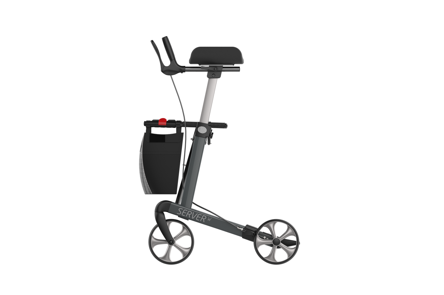 Rehasense Navigator Indoor Forearm Walker - Sober Grey Large 62 cm