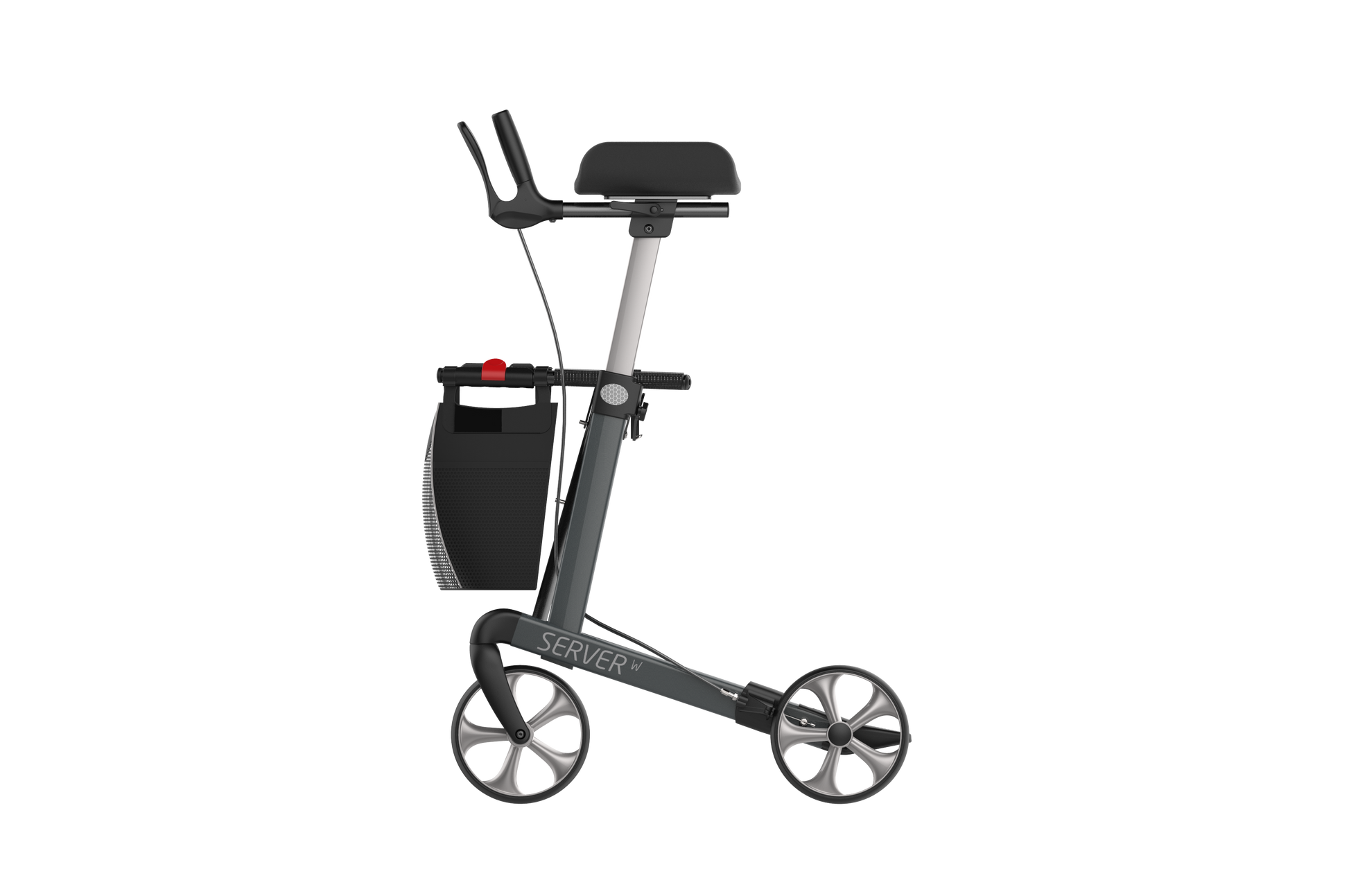Rehasense Navigator Indoor Forearm Walker - Sober Grey Large 62 cm