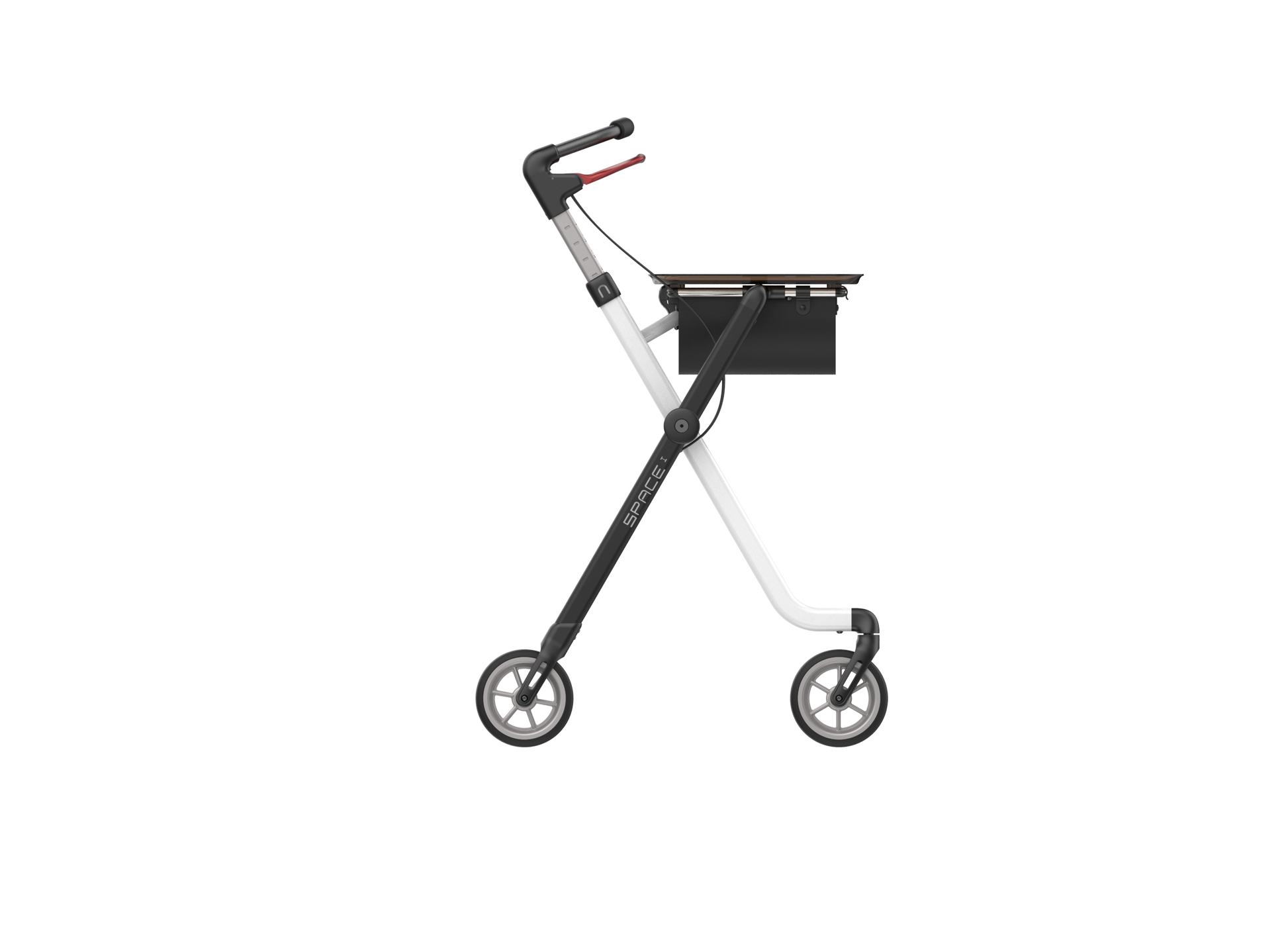 Rehasense Pixel Indoor Rollator - Black White One Size
