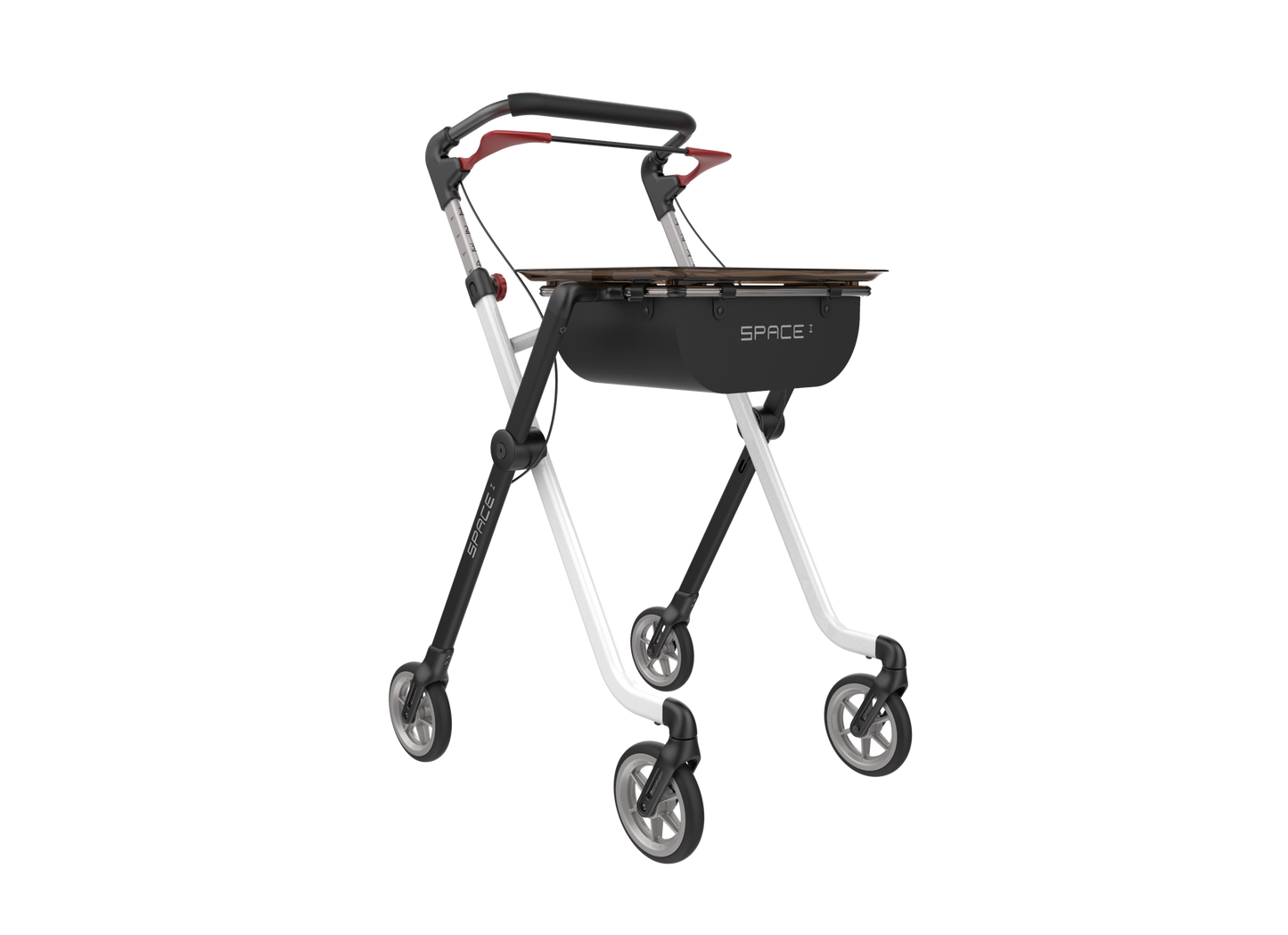 Rehasense Pixel Indoor Rollator - Black White One Size