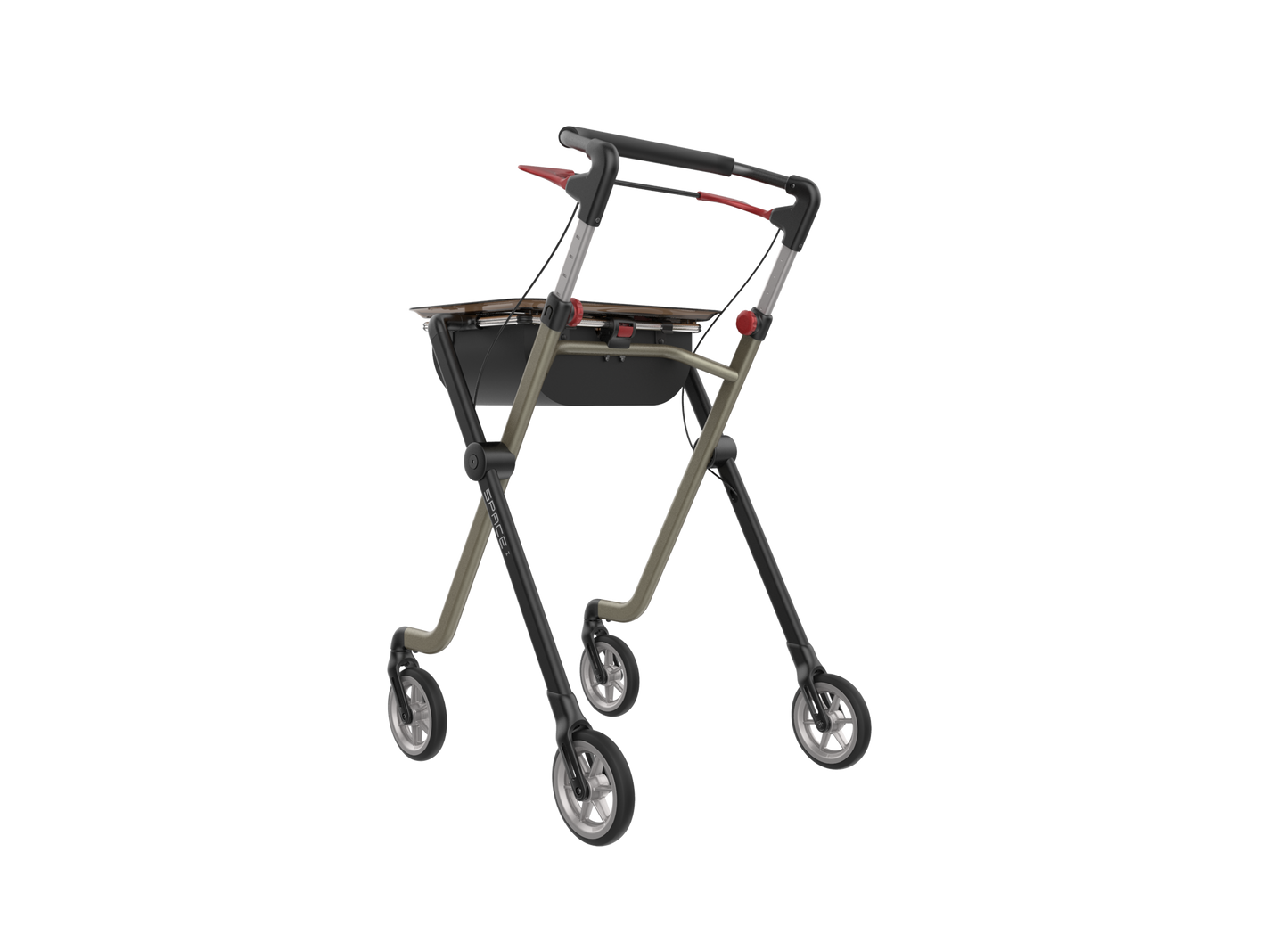 Rehasense Pixel Indoor Rollator - Champagne Black One Size