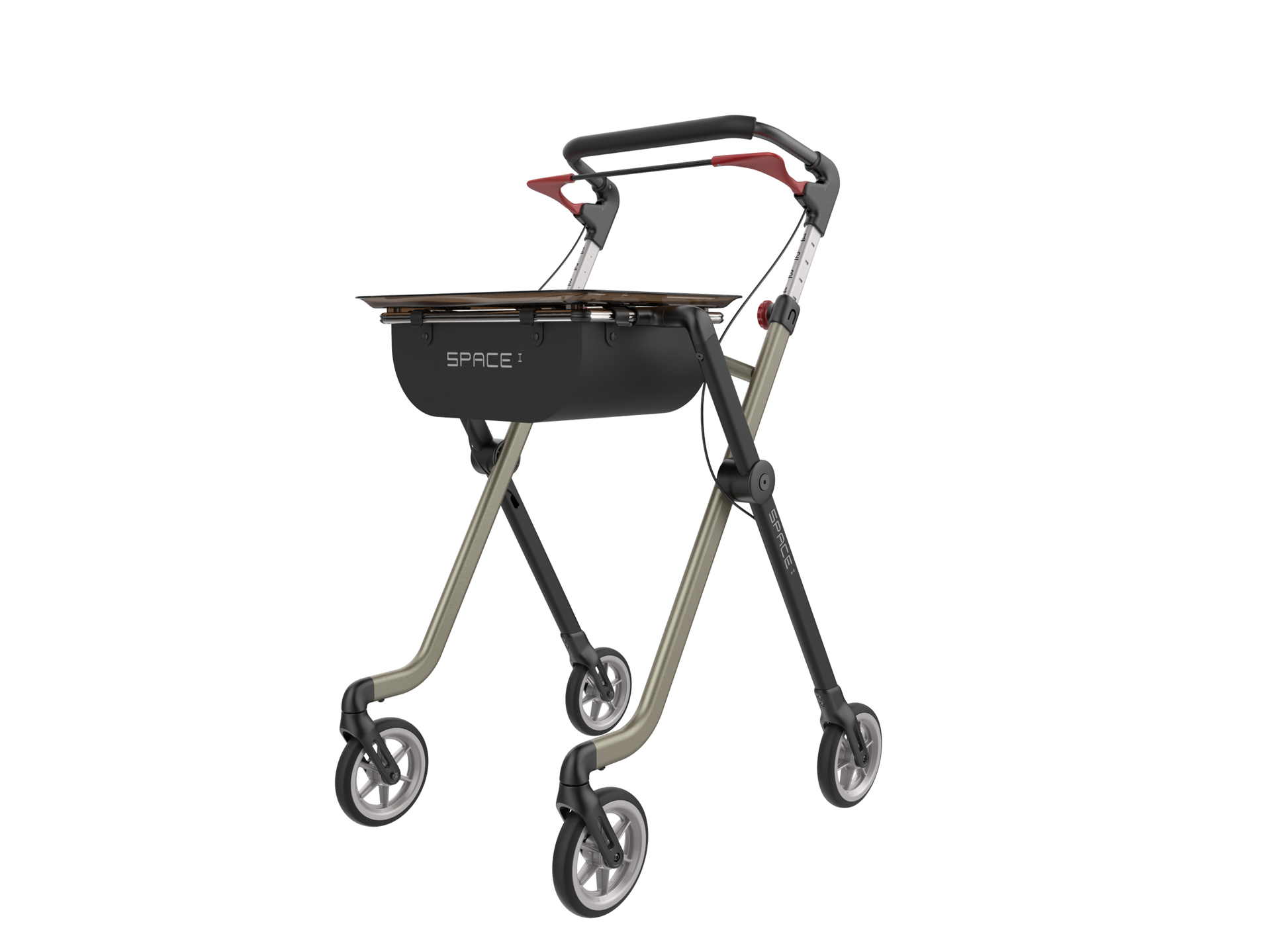 Rehasense Pixel Indoor Rollator - Champagne Black One Size