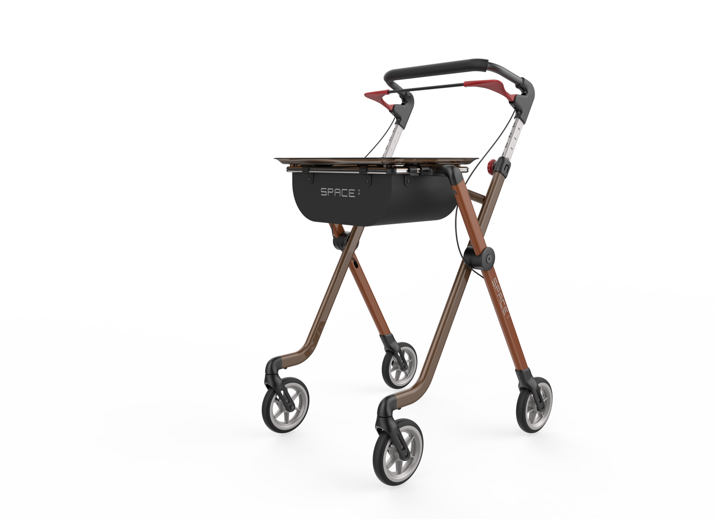 Rehasense Pixel Indoor Rollator - Toffee Brown One Size