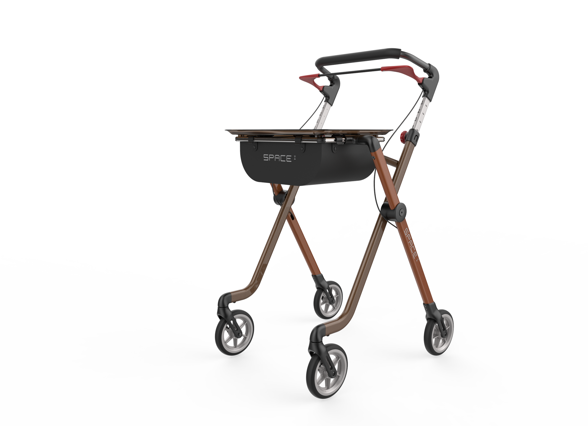 Rehasense Pixel Indoor Rollator - Toffee Brown One Size