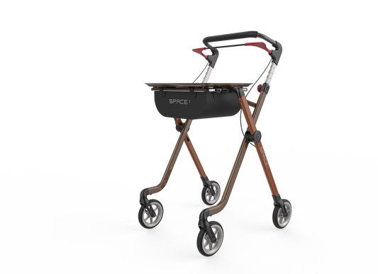 Rehasense Pixel Indoor Rollator - Toffee Brown One Size