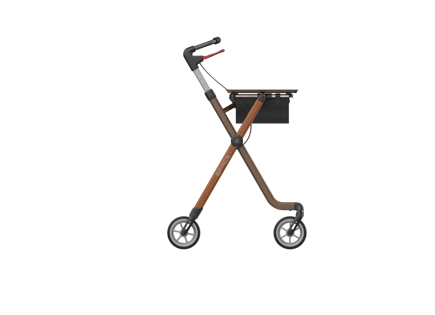 Rehasense Pixel Indoor Rollator - Toffee Brown One Size