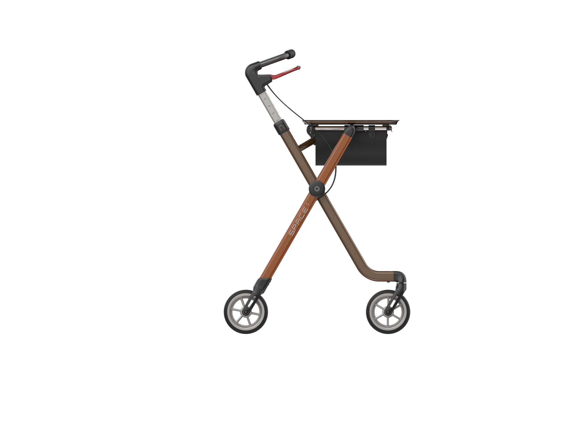 Rehasense Pixel Indoor Rollator - Toffee Brown One Size