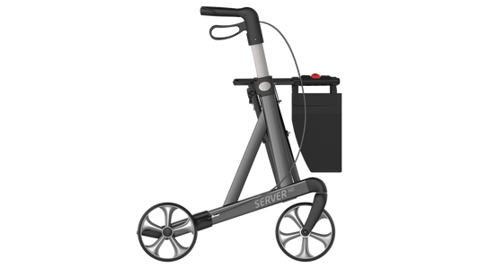 Rehasense Server HD Rollator - Sober Grey Medium 55 cm