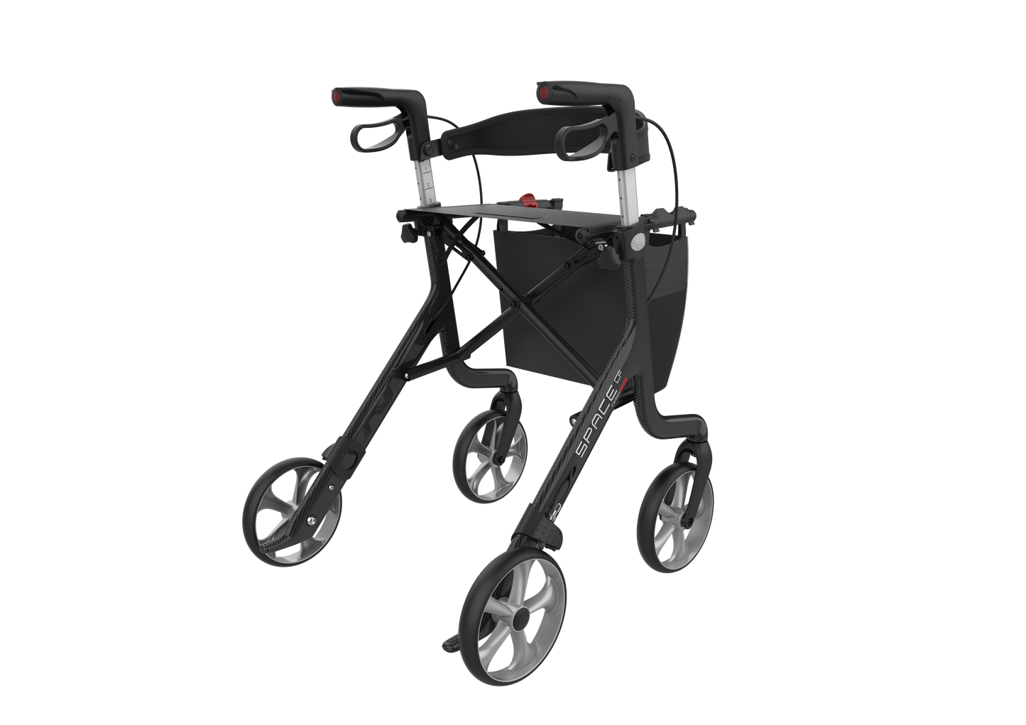 Rehasense Space CF Carbon Rollator - Violet Purple Large 60 cm