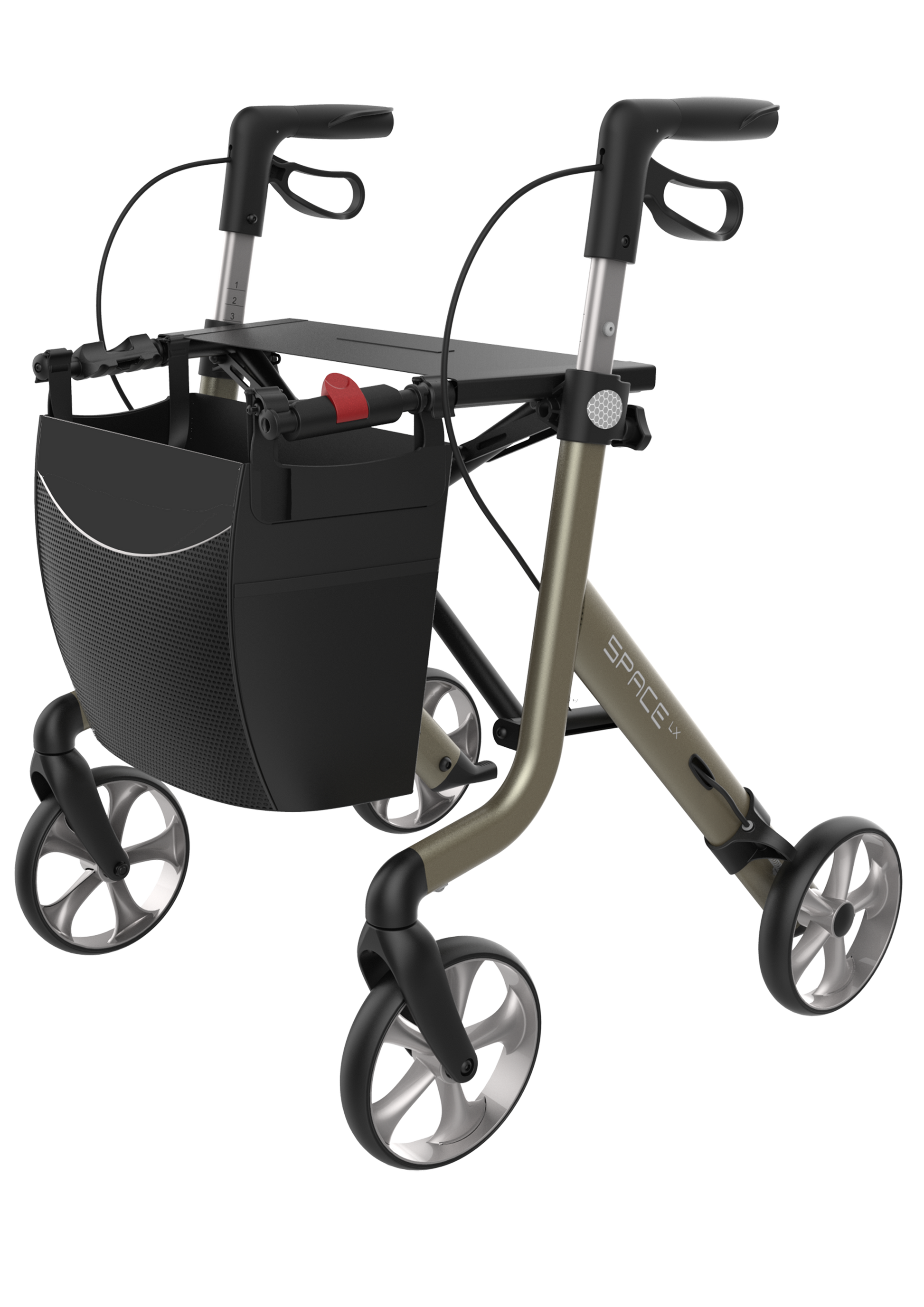 Rehasense Space LX Rollator - Champagne Medium 55 cm