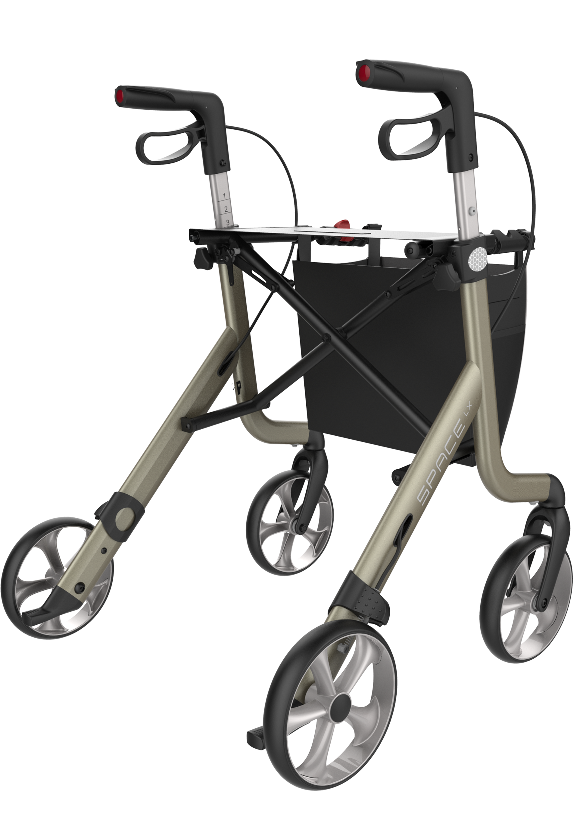 Rehasense Space LX Rollator - Champagne Medium 55 cm