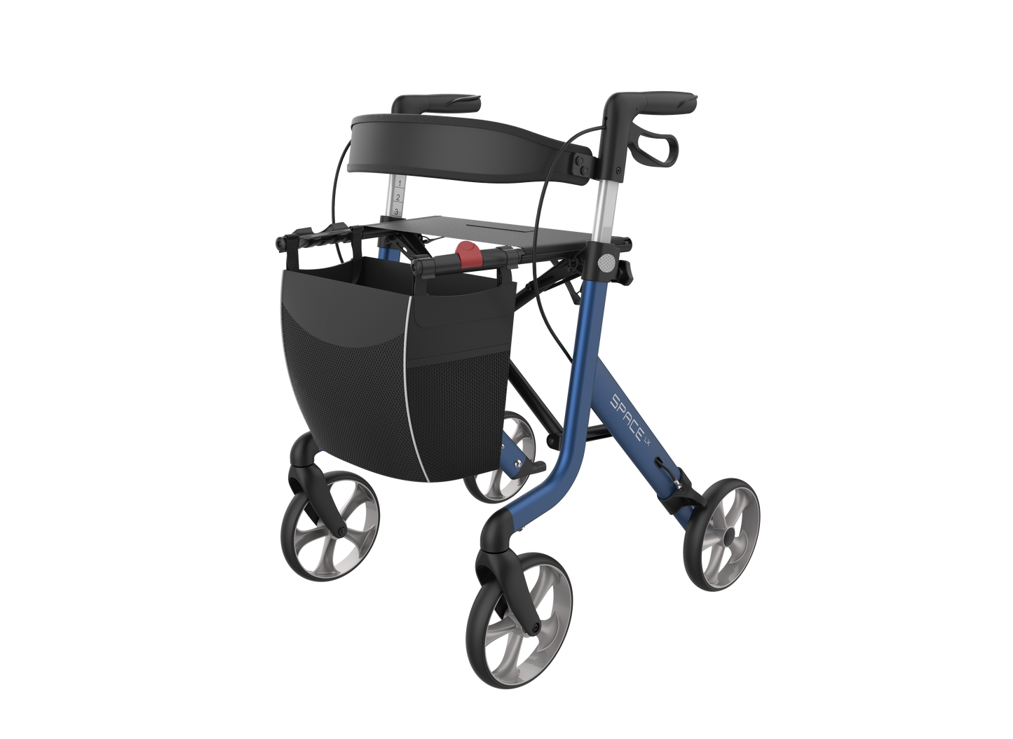 Rehasense Space LX Rollator - Electric Blue Medium 55 cm