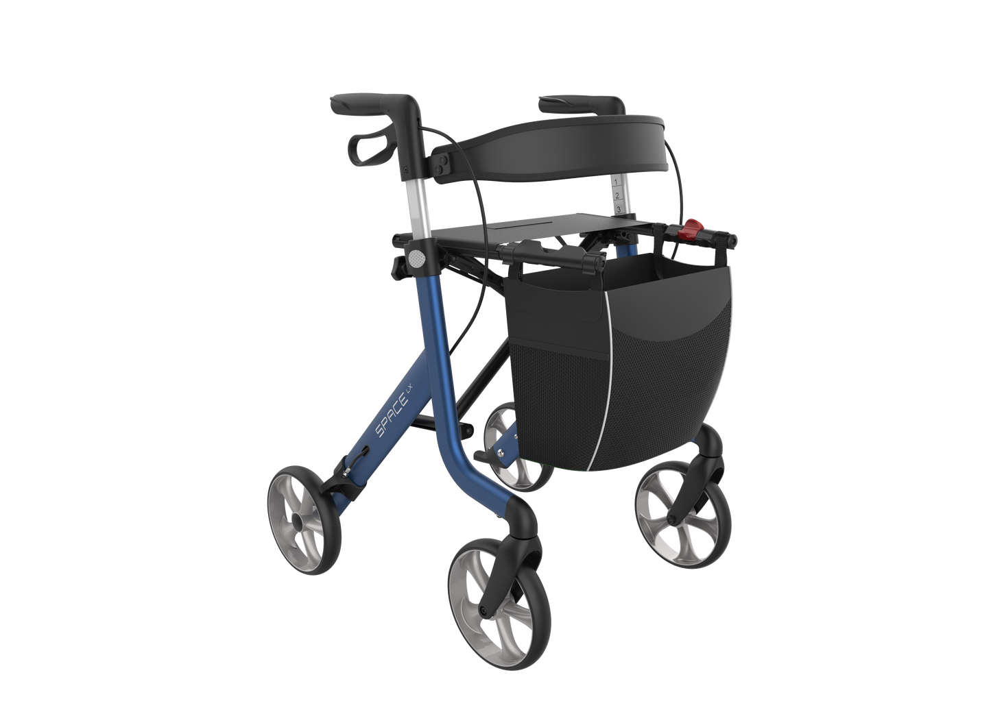 Rehasense Space LX Rollator - Electric Blue Medium 55 cm